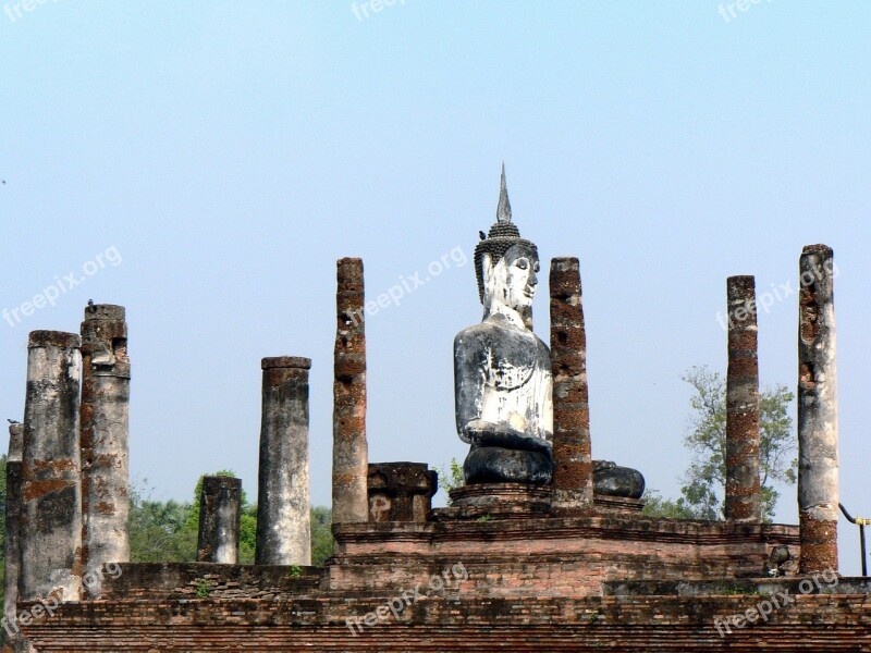 Thailand Buddha Ayutthaya Buddhist Religious