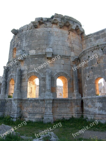 Syria Simionkloster Former Home Simeon Stylites Church Of Saint Simeon Stylites