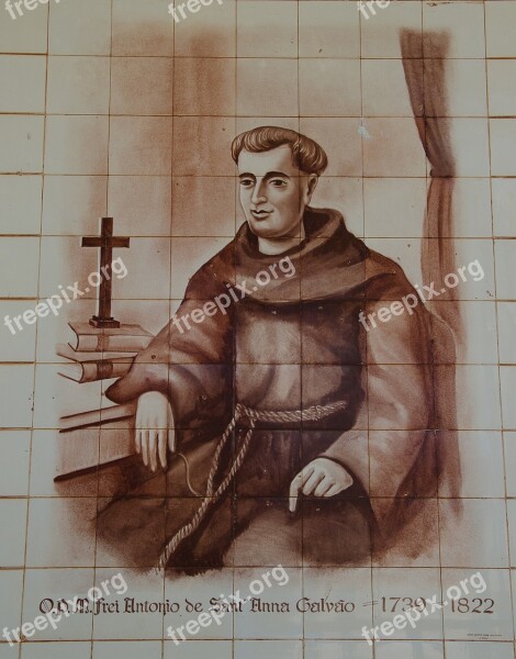 Santo Frei Antonio Ana Galvão Painting Brazil