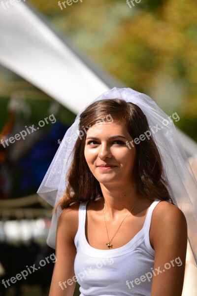 Woman Wedding Bride Face Fashion