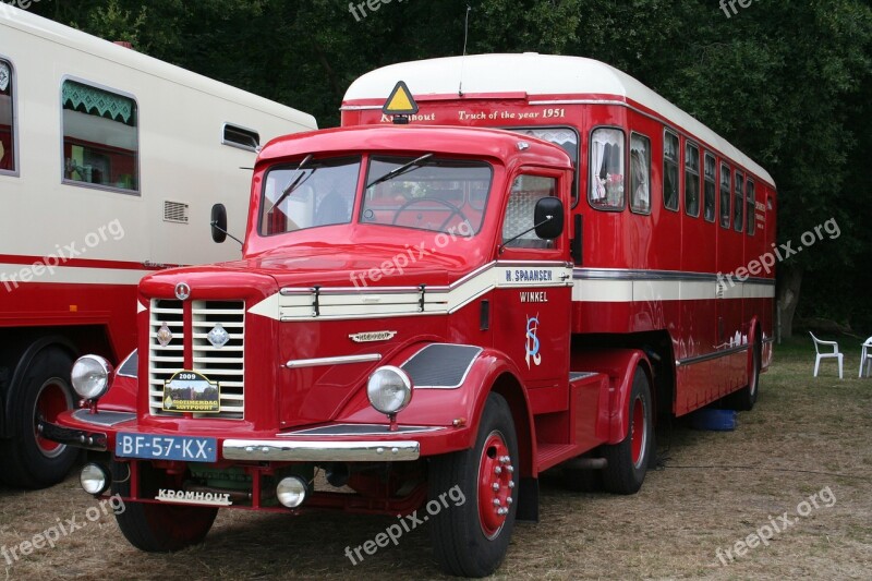 Antique Truck Truck Red Truck Free Photos