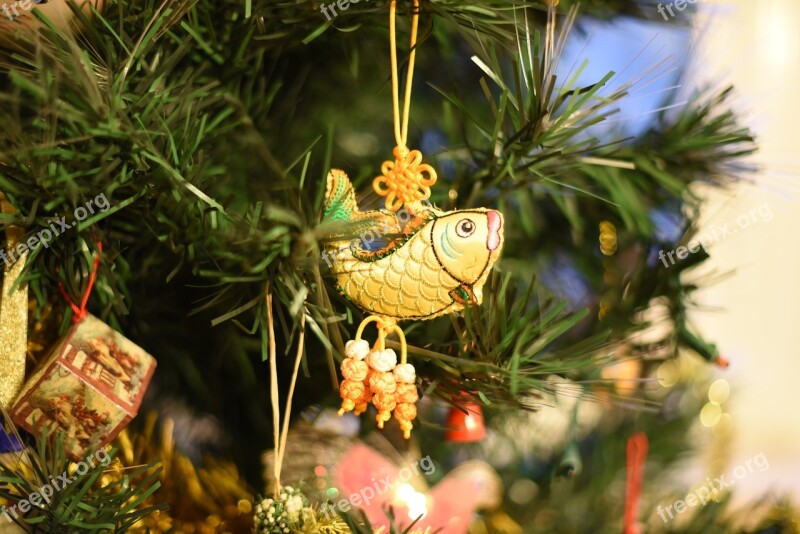 Christmas Decoration Tree Fish Christmas Decoration