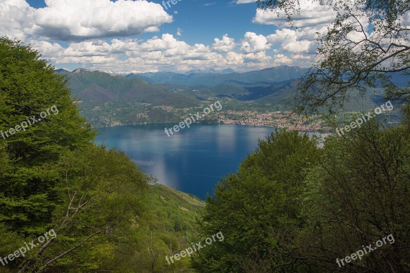 Lake Lago Maggiore Vacations Landscape Free Photos