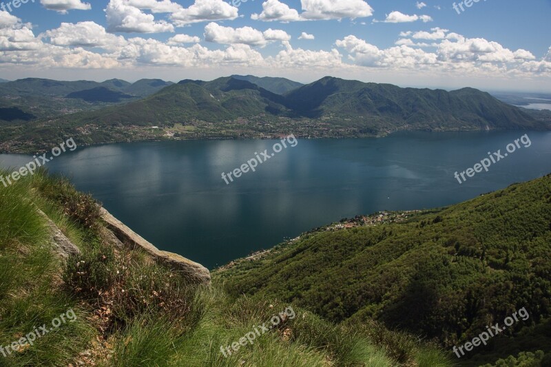 Lake Lago Maggiore Vacations Landscape Free Photos