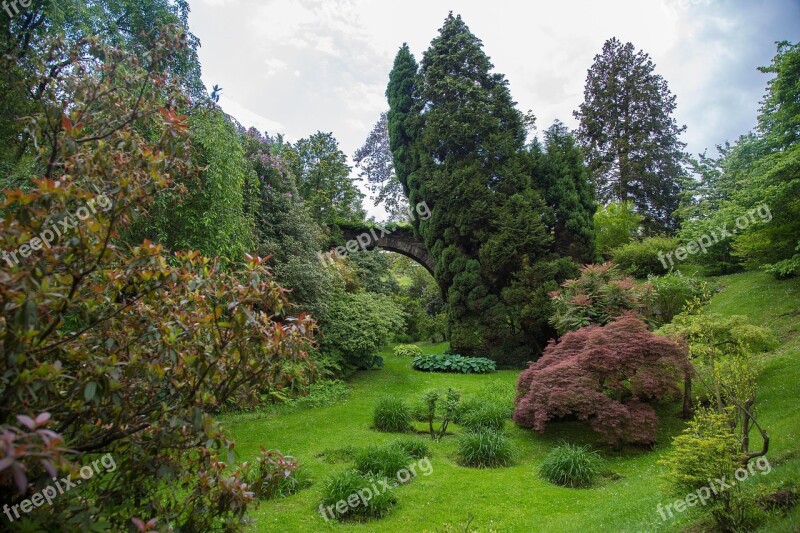 Park Nature Bridge Landscape Lago Maggiore