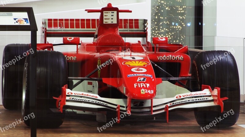 Formula 1 Ferrari Red Shoemaker Car Racing