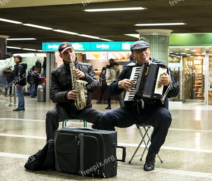 The Musicians Accordion Saxophone Gypsies Music