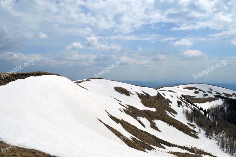 Winter Scene Mountain Wonderland Forest