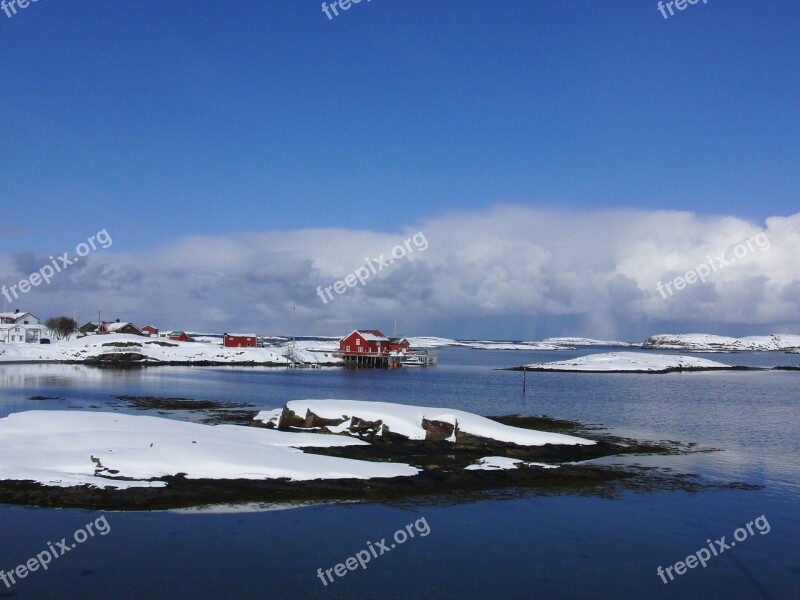 Snow Cold Water Sea Norway