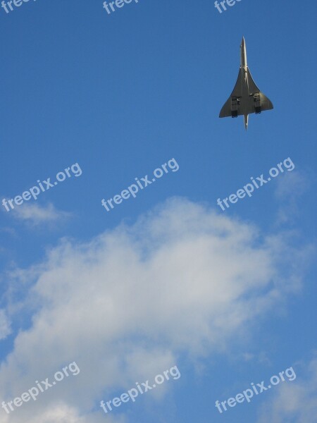 Concorde Concorde Flying Concorde Returns Last Time Supersonic Aircraft Flying