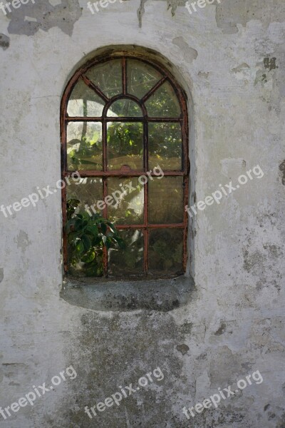 Abandoned Decay Window Plant Uninhabited