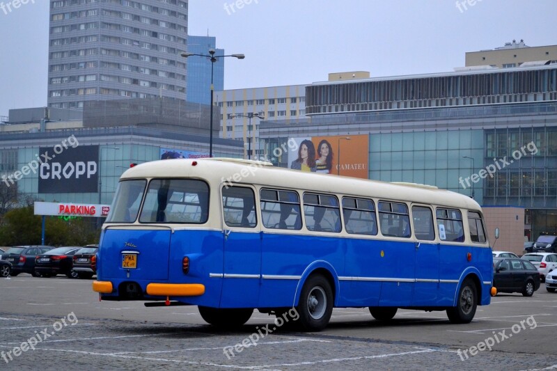 Bus Old Buses Polish Bus Gherkin Parking