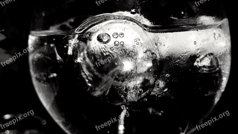 Cup Ice Glass Drink Bubbles