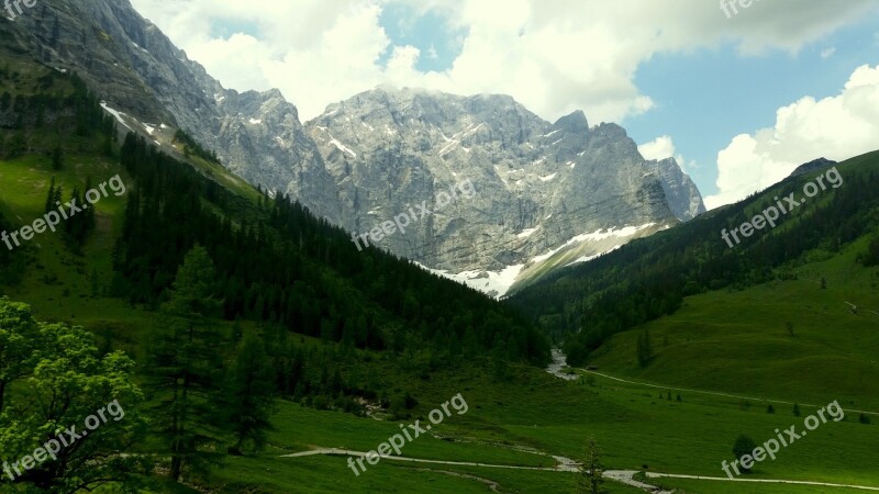 Mountains Karwendel Hiking Free Photos