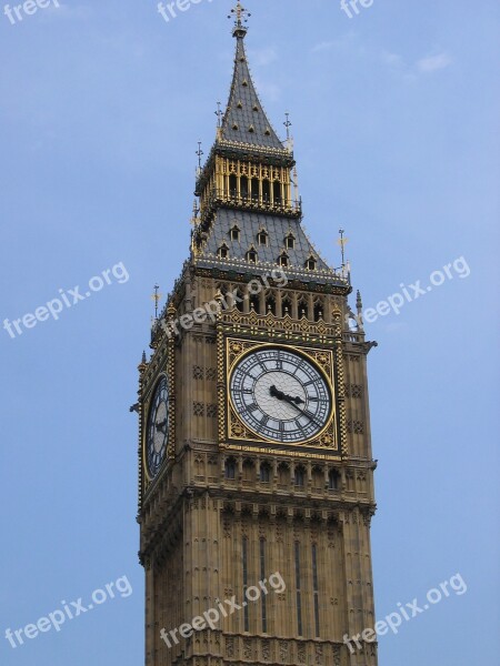 Big Ben London Clock Clock Tower Free Photos