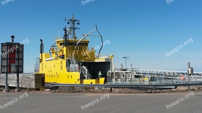 Oulunsalo Marine Loans Ferry Free Photos