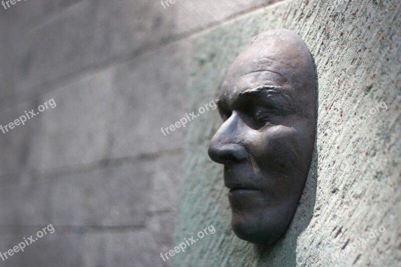 Face Sculpture Canary Islands Empedrado Architecture