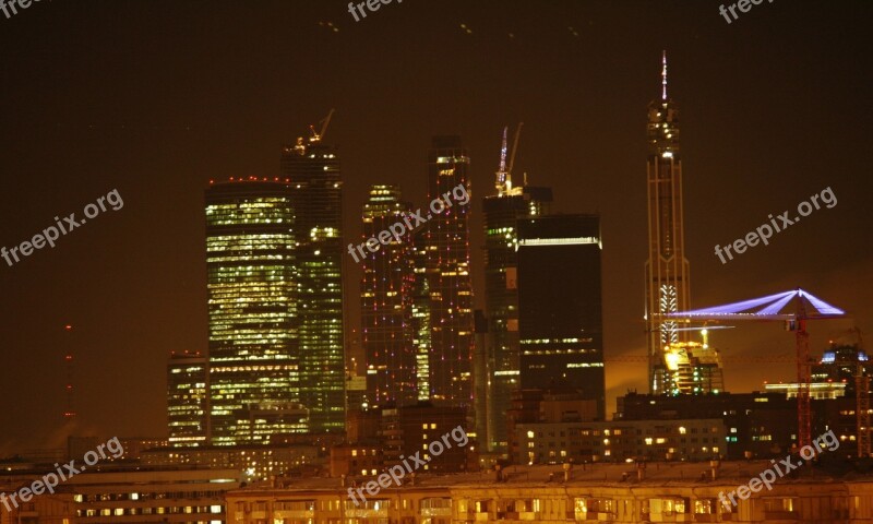 Moscow City Skyscraper Building Office Skyscrapers