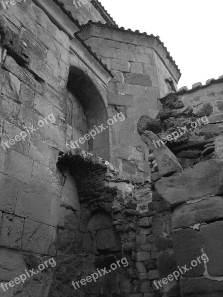 Old Architecture Broke Stone Tbilisi