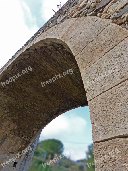 Bridge Arc Stone Romanesque Priorat