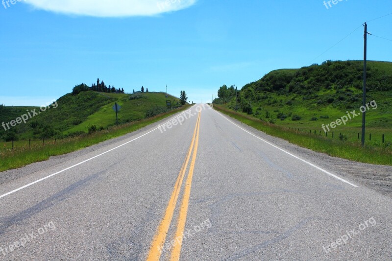 Road Landscape Outdoor Green Countryside