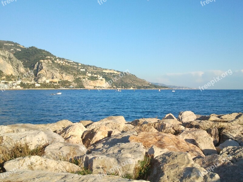 Sea Rock Landscape Seaside Ocean