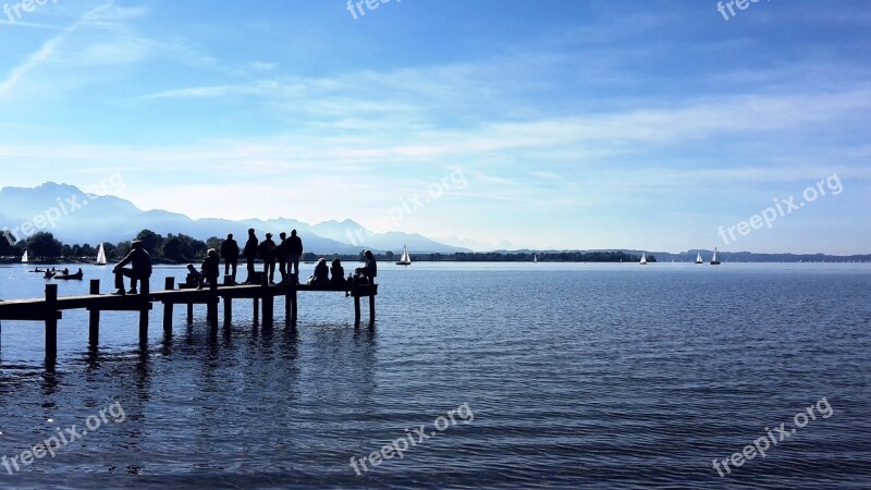 Lake Web Water Jetty Autumn