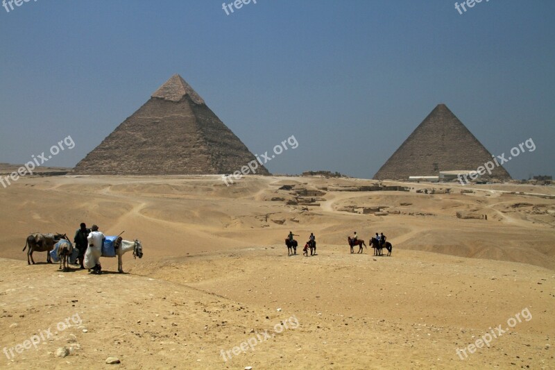 Cairo Egypt Egyptian Desert Pyramids Desert