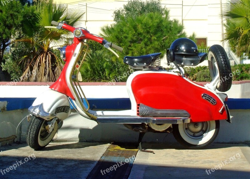 Lambretta Scooter Red Scooter Red Lambretta Scooter Motorcycle