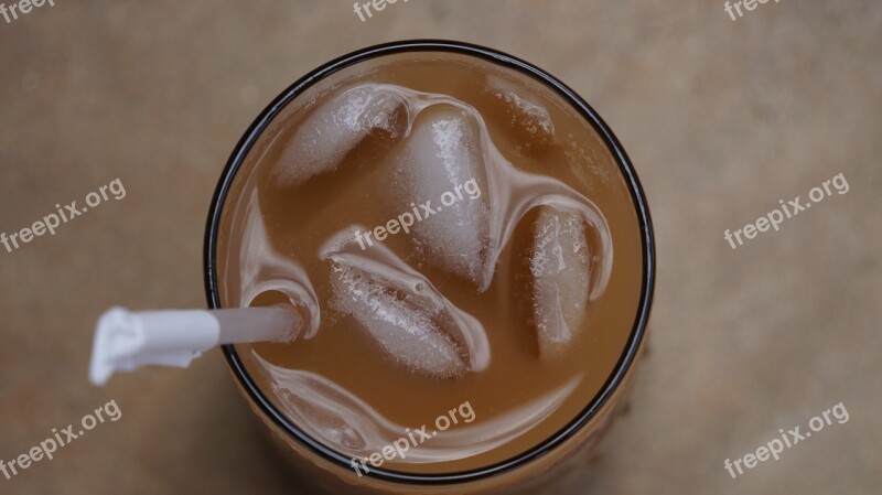 Coffee Ice Coffee Beverage Glass Drink