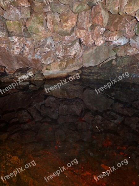 Cistern Rocks Well Reflection Free Photos