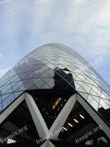 Skyscraper 30 St Mary Ax London Modern Architecture Glass