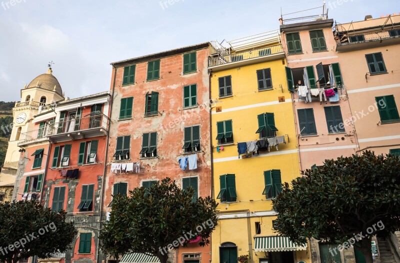 Cinque Terre Italy Architecture Mediterranean Liguria