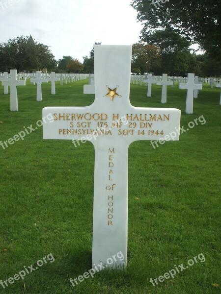 Cross Falls War Normandy American Cemetery