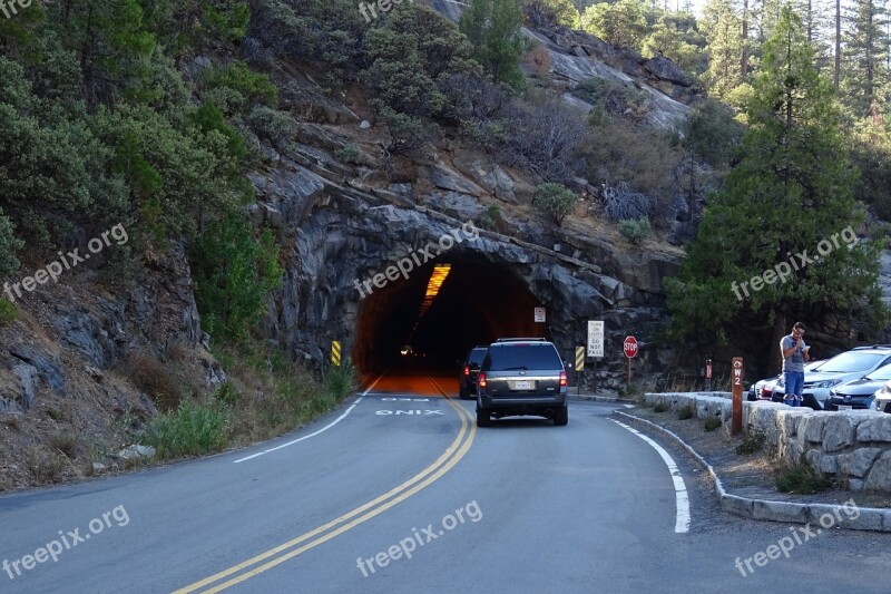 Tunnel View Yosemite National Park Rock Formation