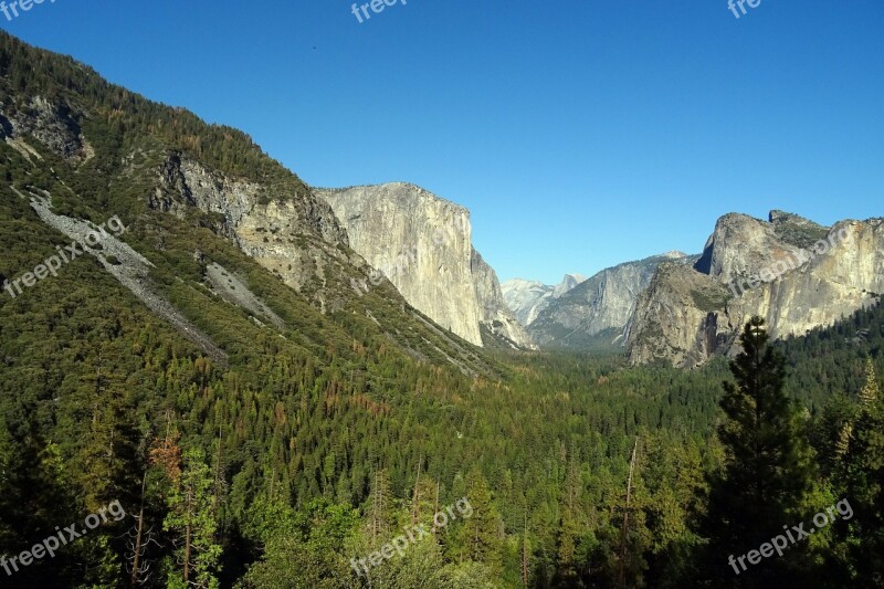 Valley Yosemite National Park El Capitan Rock Formation