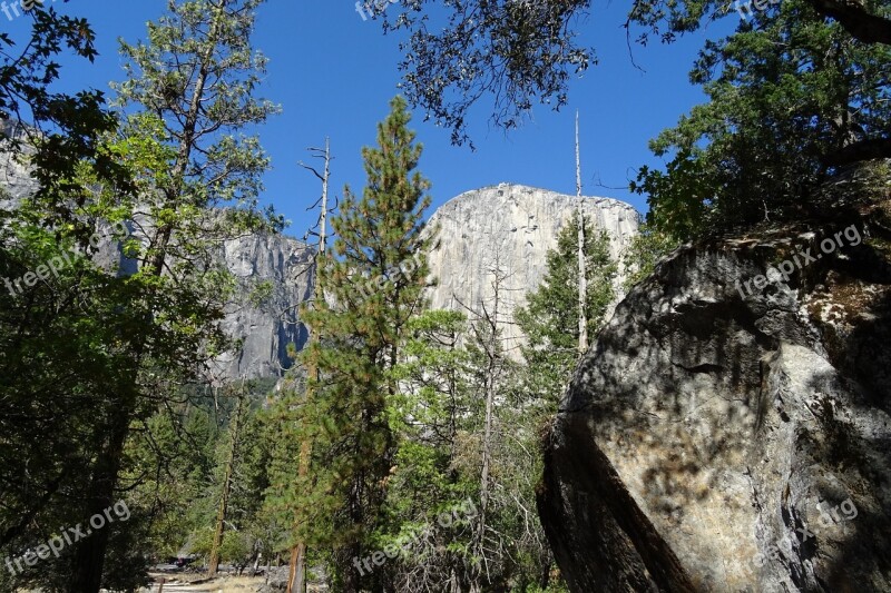 Yosemite National Park El Capitan Rock Formation Monolith