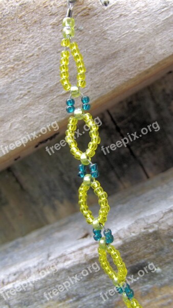 Glass Seed Beads Micro Bracelet Pattern Toggle Clasp