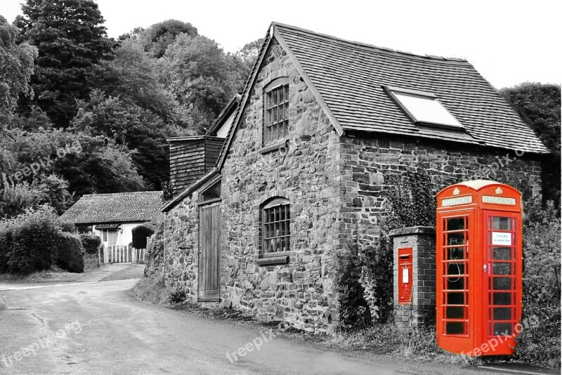 Village Phonebox Phone British Telephone