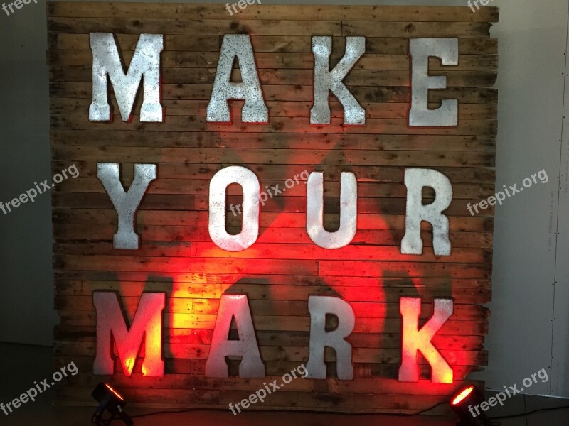 Men Make Your Mark Mark Metaphor Guidance