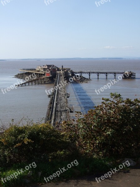 Pier Birnbeck Weston-super-mare Somerset Seaside