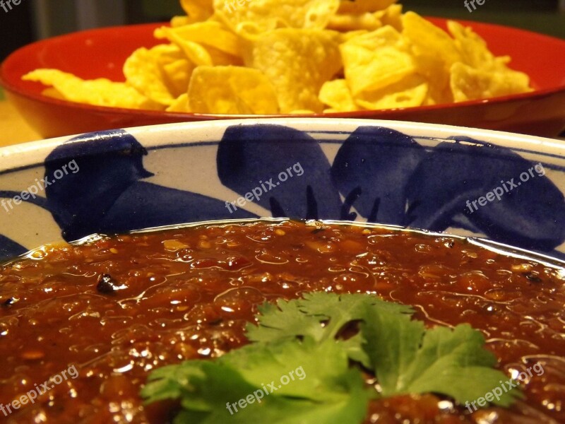 Salsa Salsa And Chips Chips Tortilla Dip