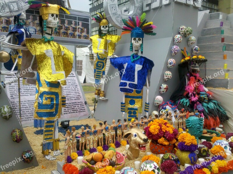 Day Of The Dead Offering Mexico Free Photos