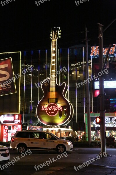 Las Vegas Night View Street View City Neon Light