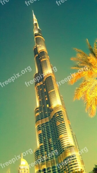 Burj Khalifa Dubai Tallest Building Skyscraper Free Photos