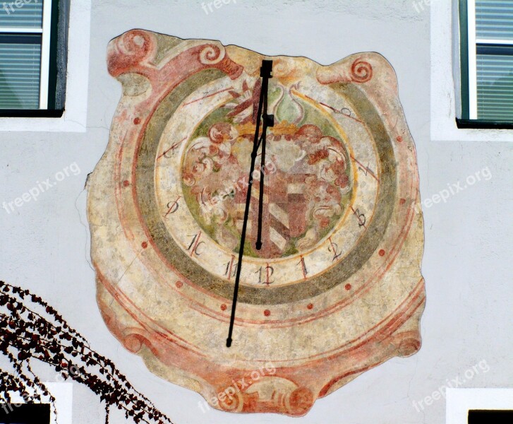 Old Sundial Old Timer Painted Wall Free Photos