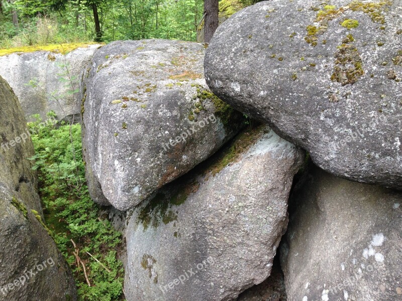 Rock Megaliths Labyrinth Stones Fichtelgebirge