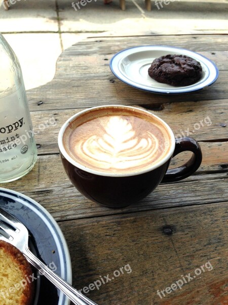 Coffee Cookie Cup Table Dessert