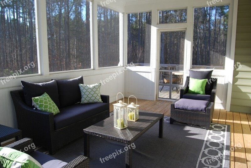 Porch Sunroom Indoors Winter Garden Free Photos