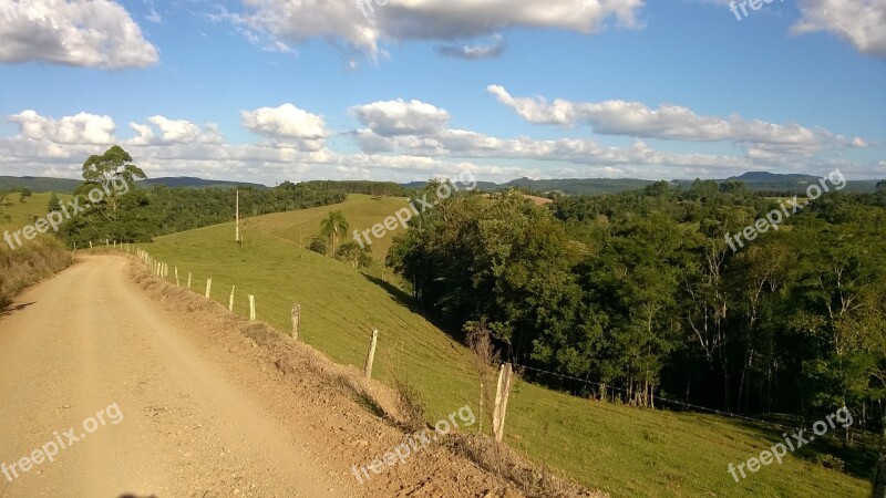 Road Field Forest Interior Serra